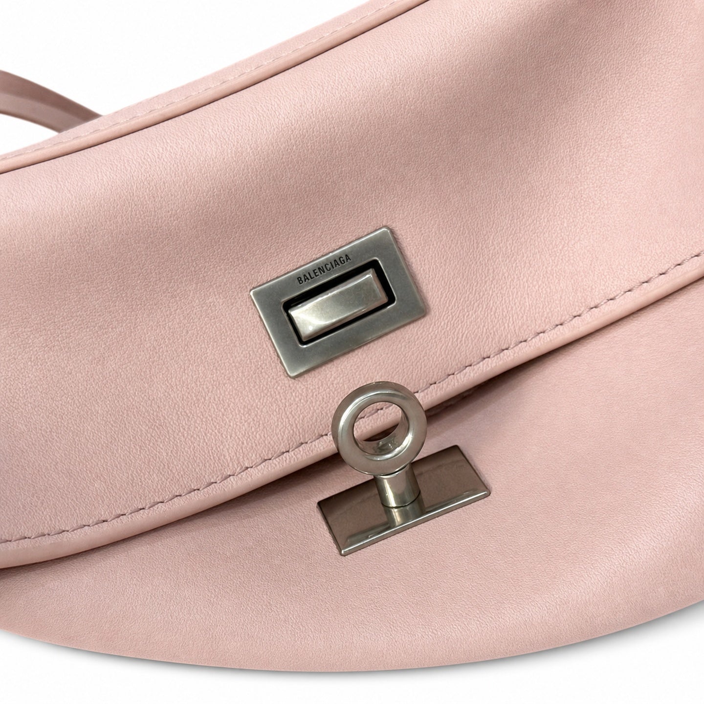 Balenciaga Mini Small Leather Black Pink Handbag