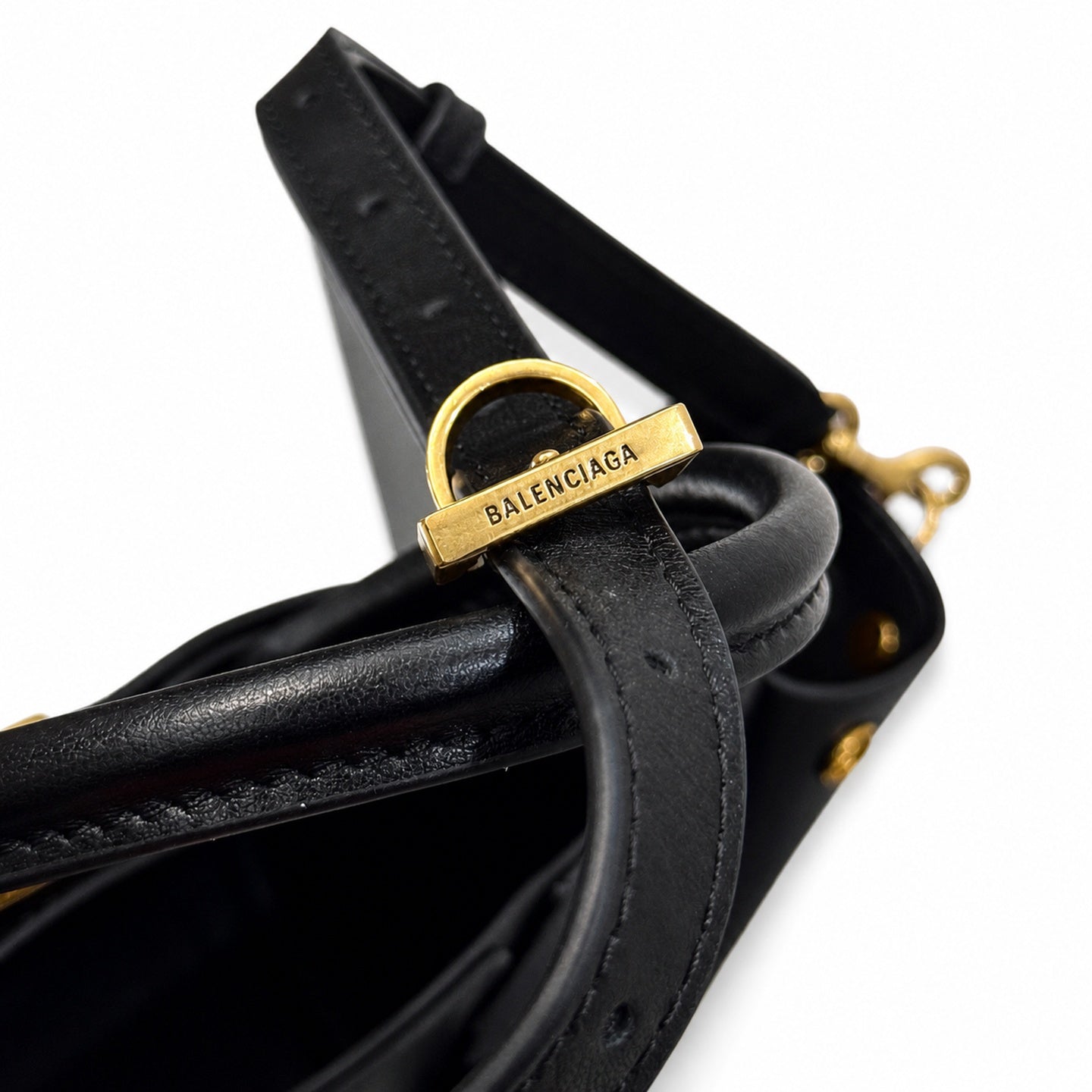 Balenciaga Rodeo Mini Leather Black Handbag