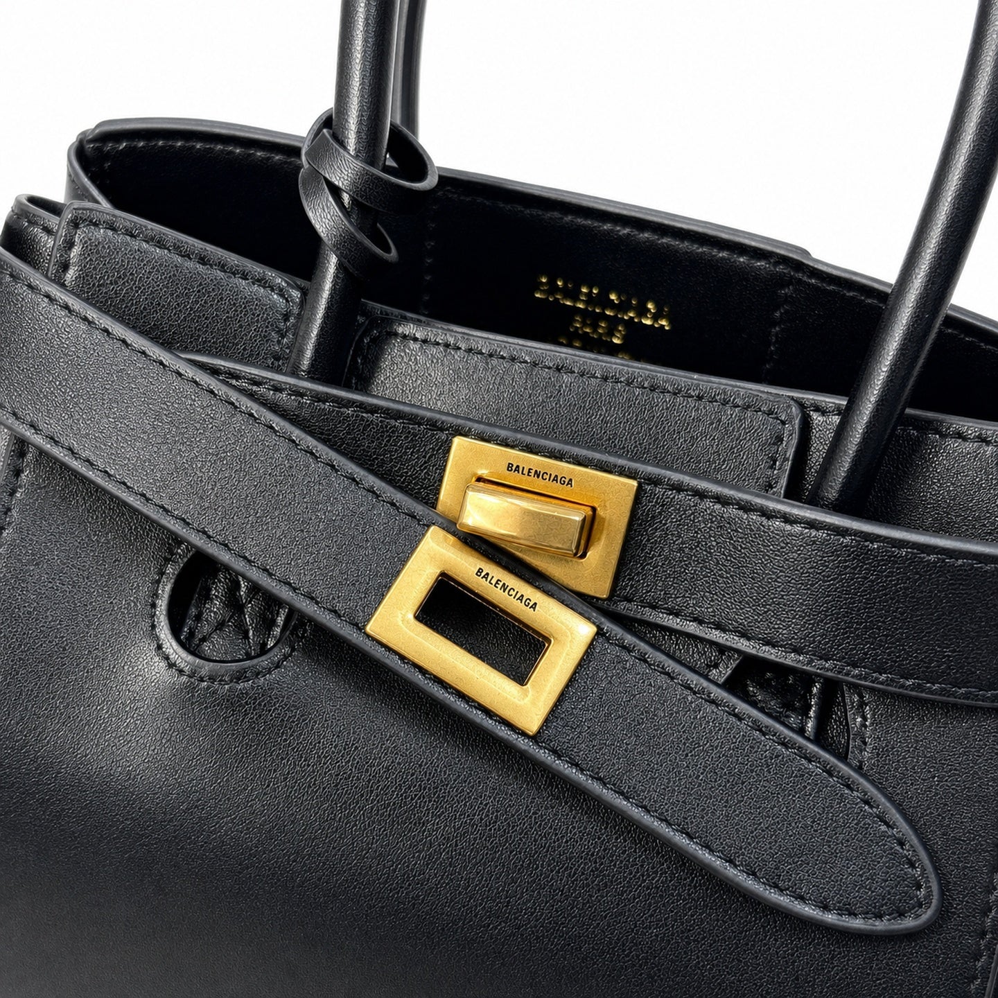 Balenciaga Rodeo Mini Leather Black Handbag