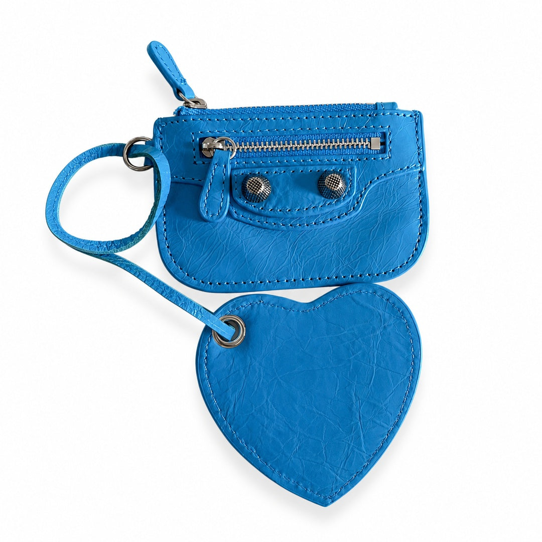 Balenciaga Le Cagole Leather Blue Bag