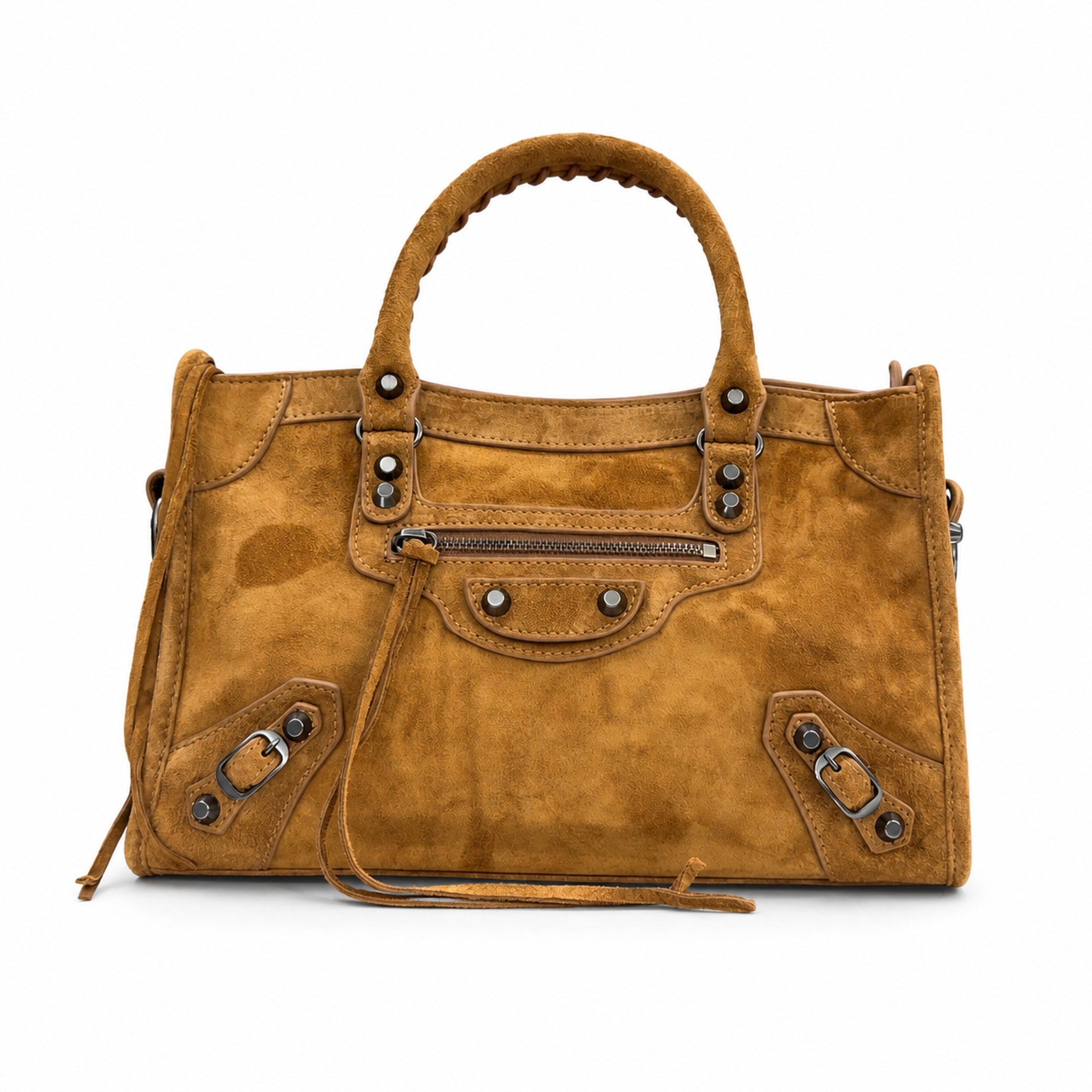 Balenciaga Everyday Suede Leather Brown Handbag