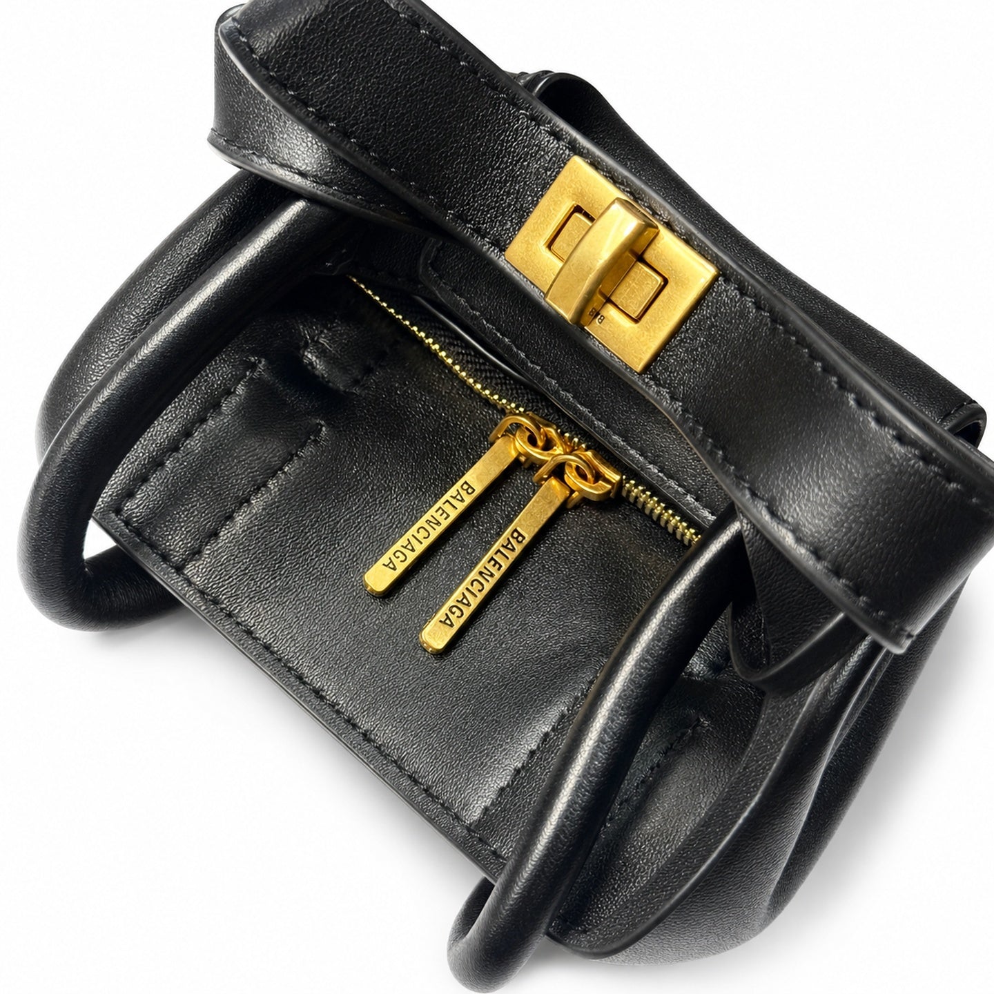 Balenciaga Rodeo Mini Leather Black Handbag