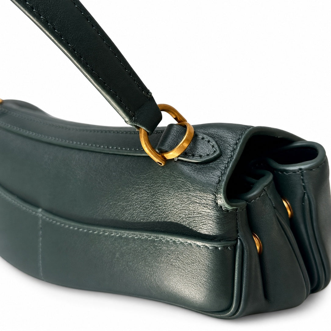Balenciaga Mini Small Large Leather Black Emerald Handbag