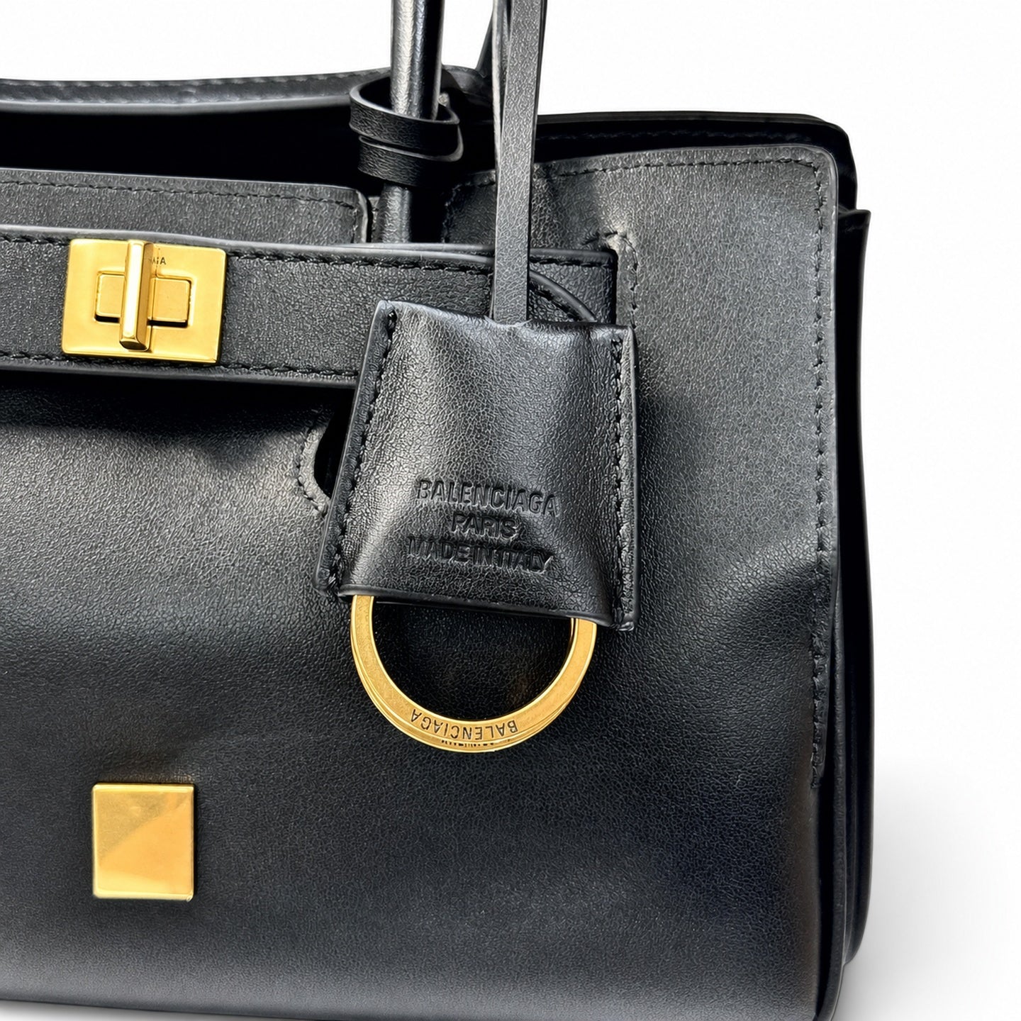 Balenciaga Rodeo Mini Leather Black Handbag