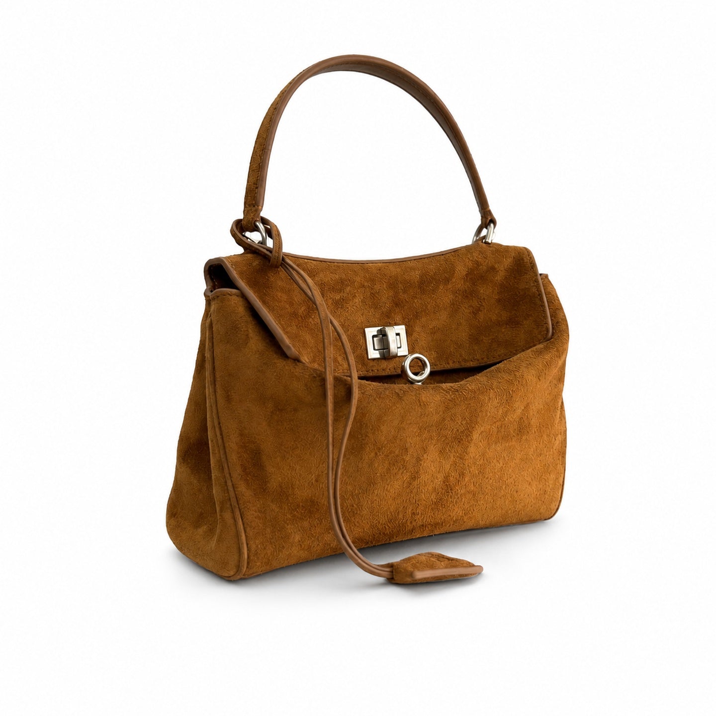 Balenciaga City Mini Small Large Suede Brown Handbag