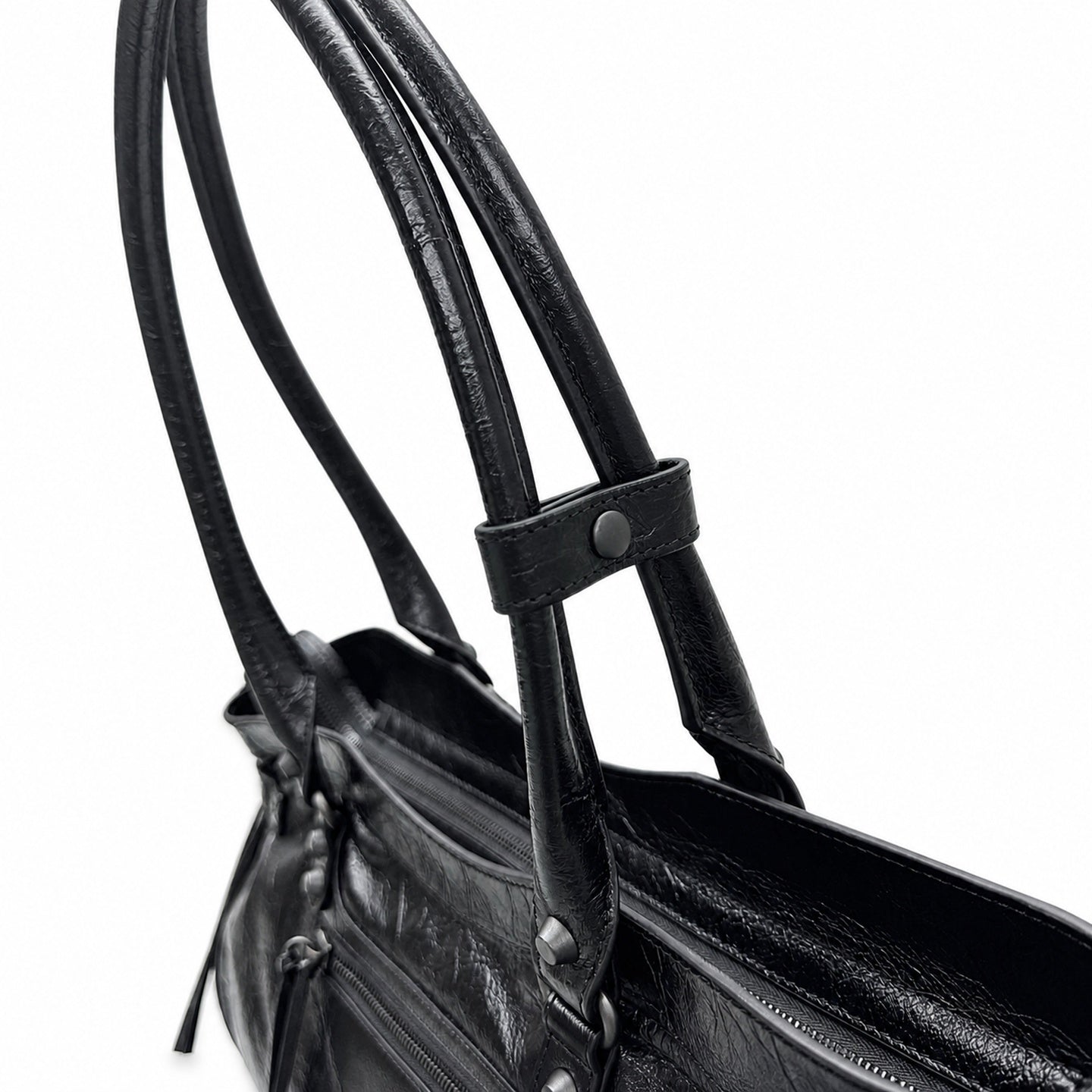 Balenciaga Le City Leather Black Bag