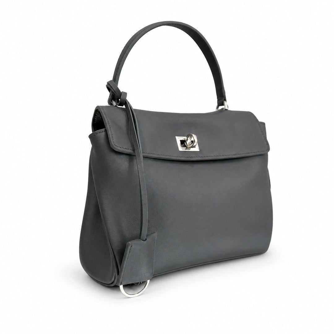Balenciaga Mini Small Large Leather Black Gray Handbag