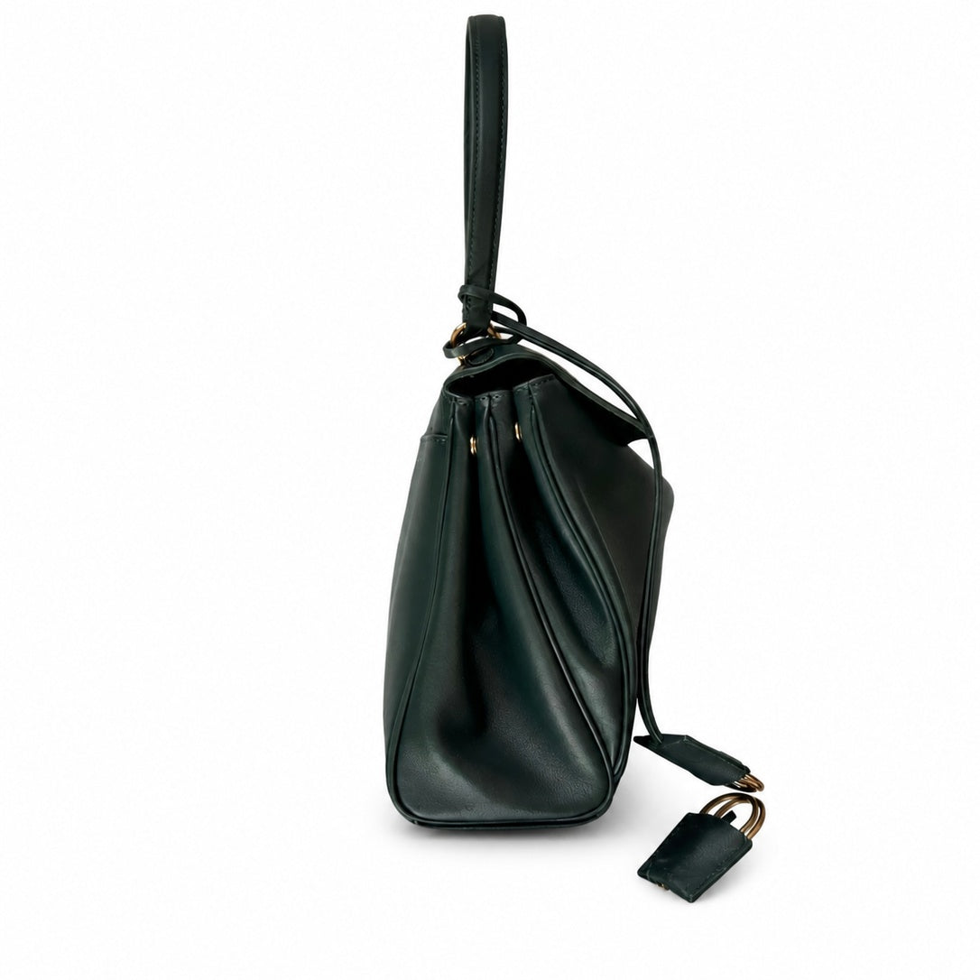 Balenciaga Mini Small Large Leather Black Emerald Handbag