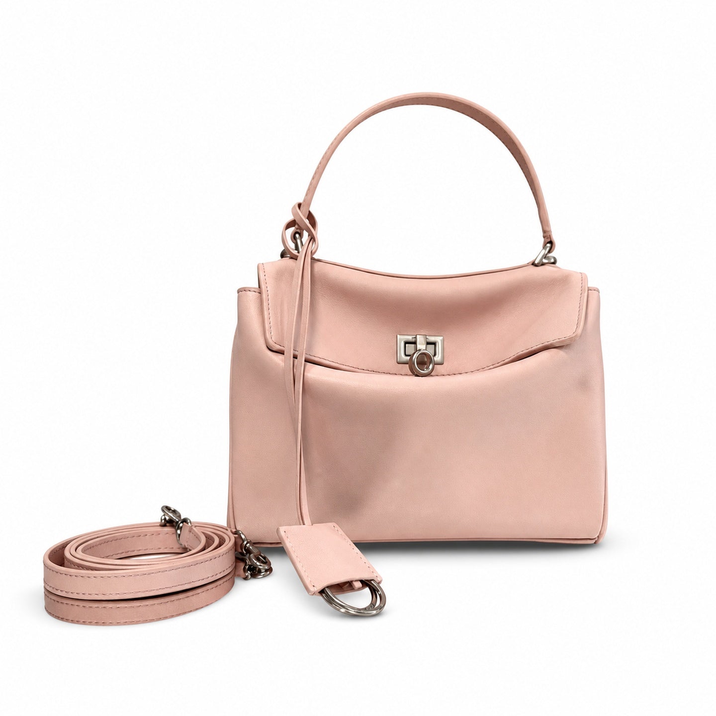 Balenciaga Mini Small Leather Black Pink Handbag