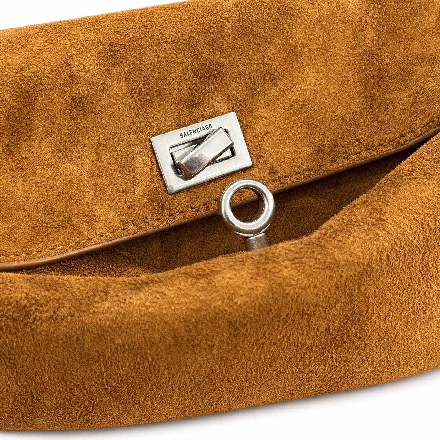 Balenciaga City Mini Small Large Suede Brown Handbag