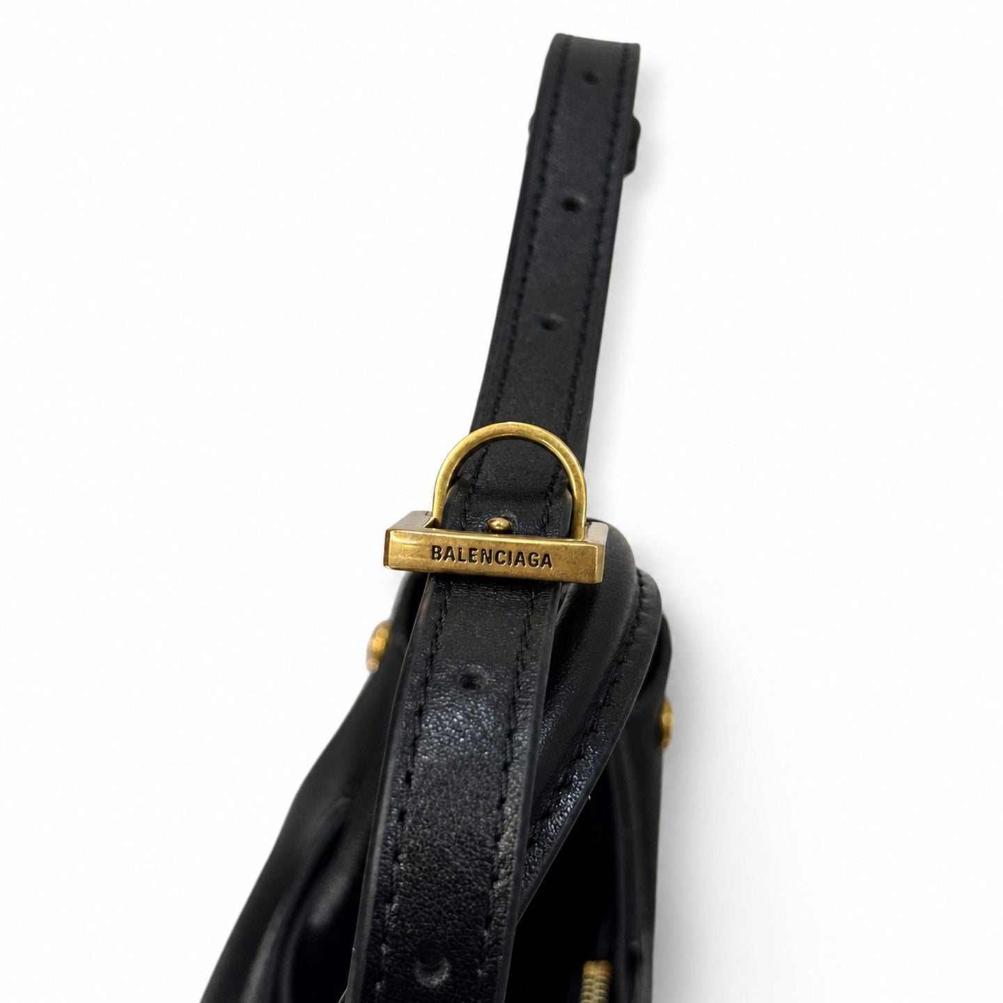 Balenciaga Rodeo Mini Leather Black Handbag