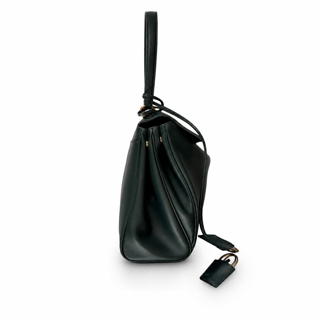Balenciaga Mini Small Large Leather Black Emerald Handbag