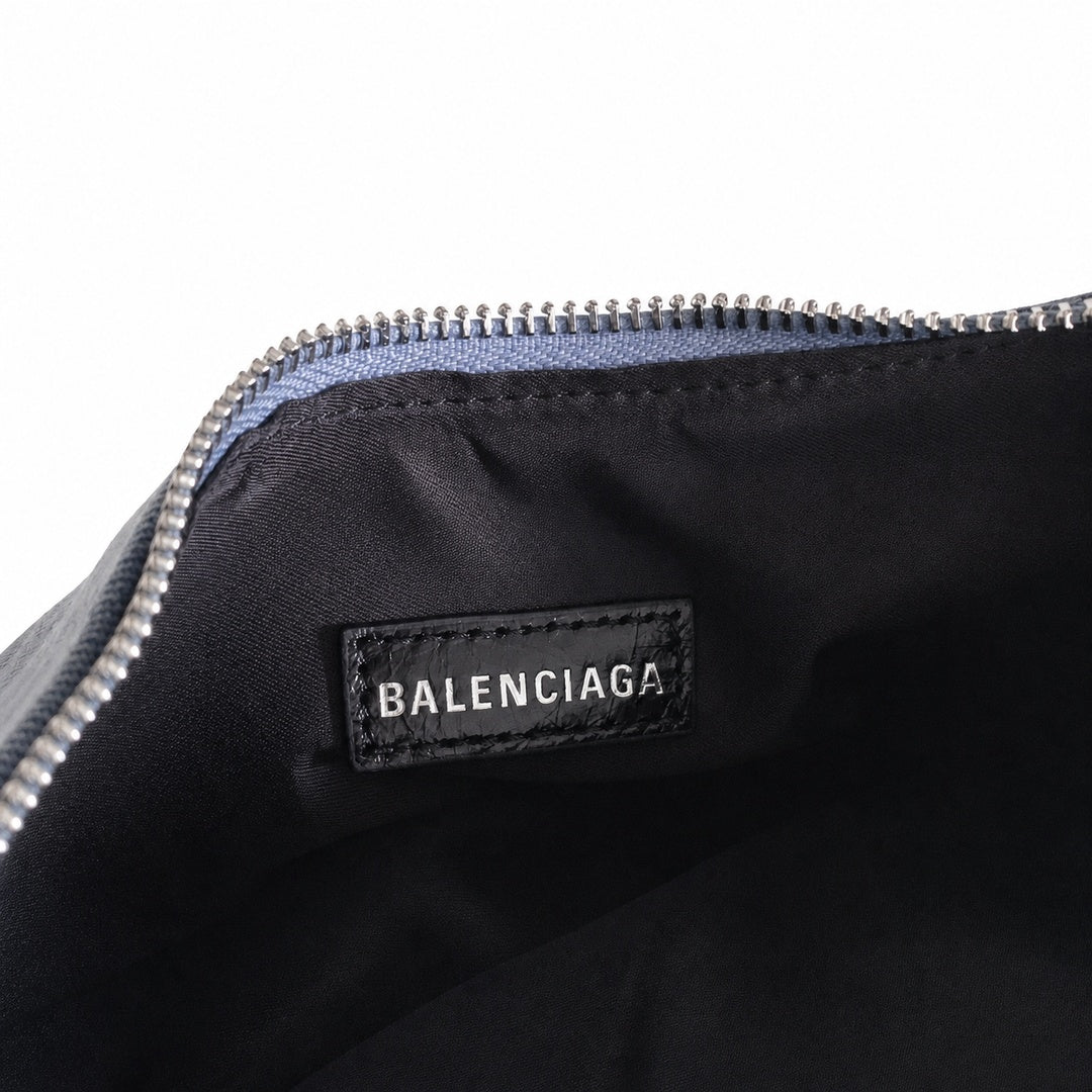 Balenciaga Le Cagole Denim Leather Bag