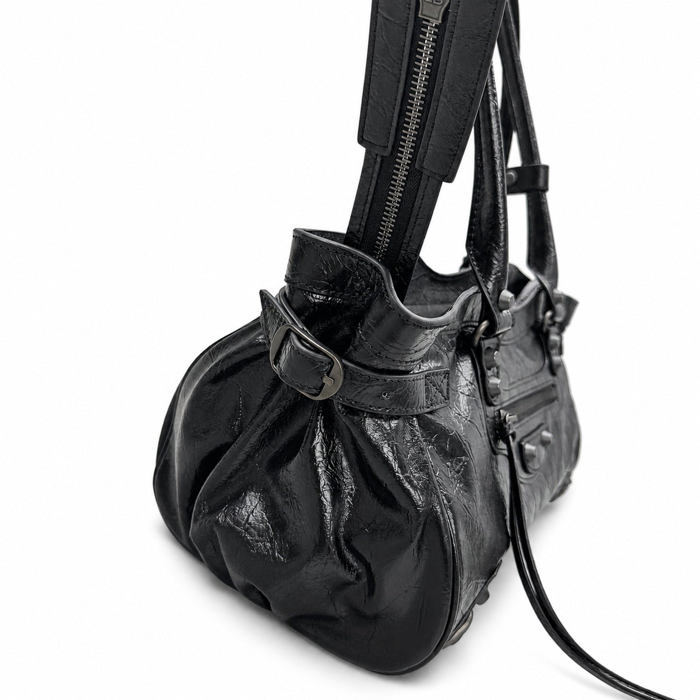 Balenciaga Le City Leather Black Bag