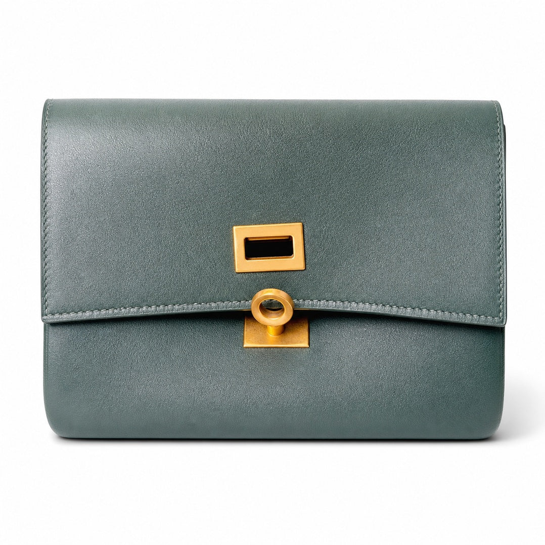 Balenciaga Mini Small Large Leather Black Emerald Handbag