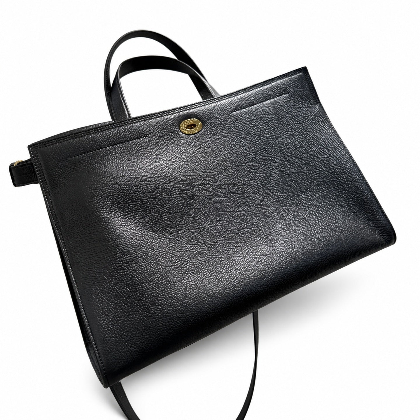 Burberry Cotswolds Cotton Leather Check Tote Bag