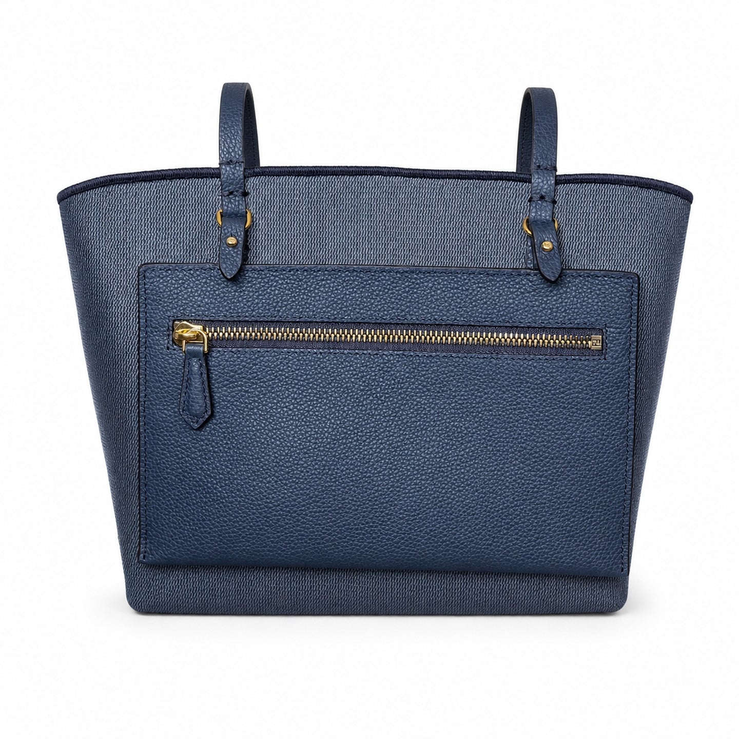 Fendi Roll Reversible Denim Gray Blue Bag