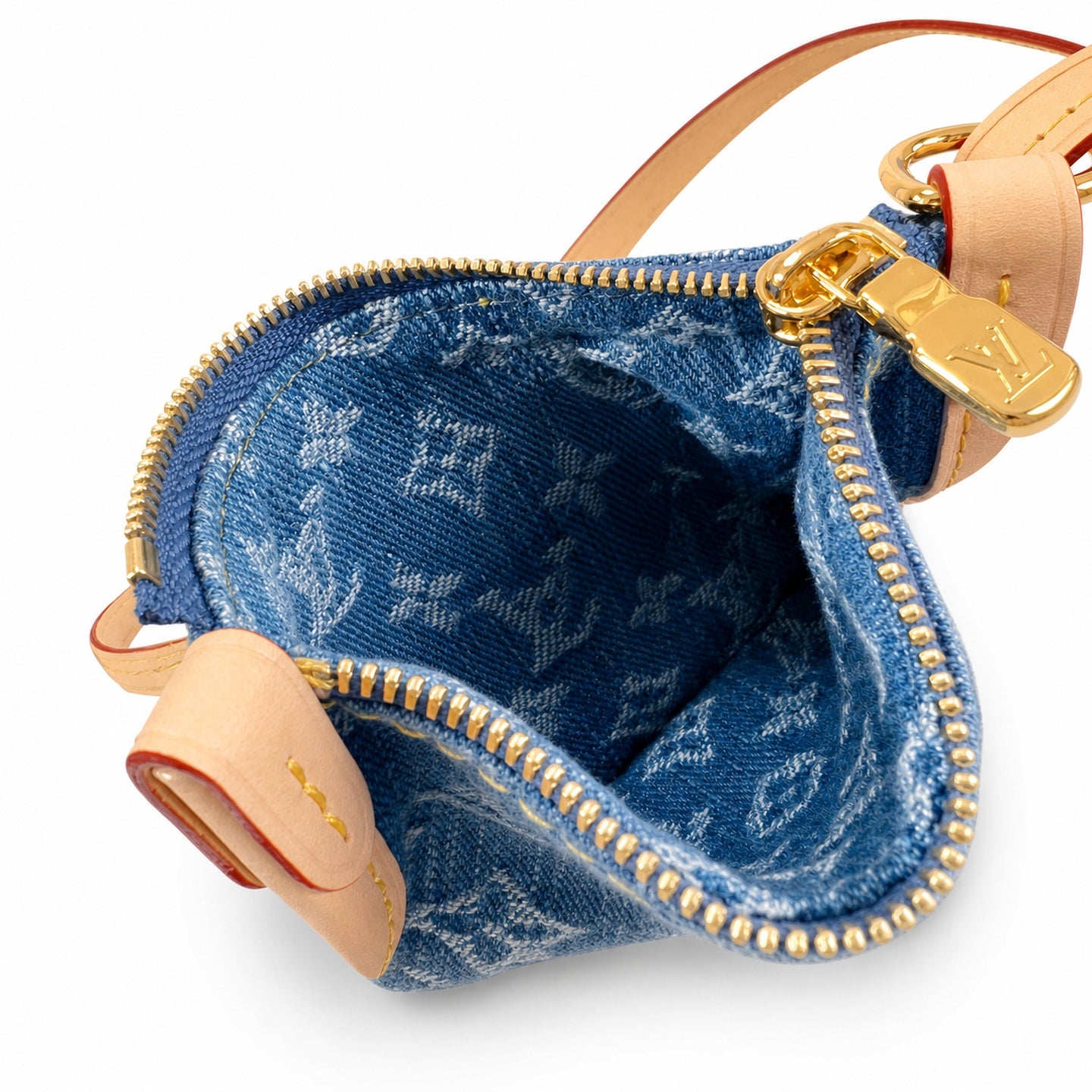 Louis Vuitton All In Denim Leather Handbag