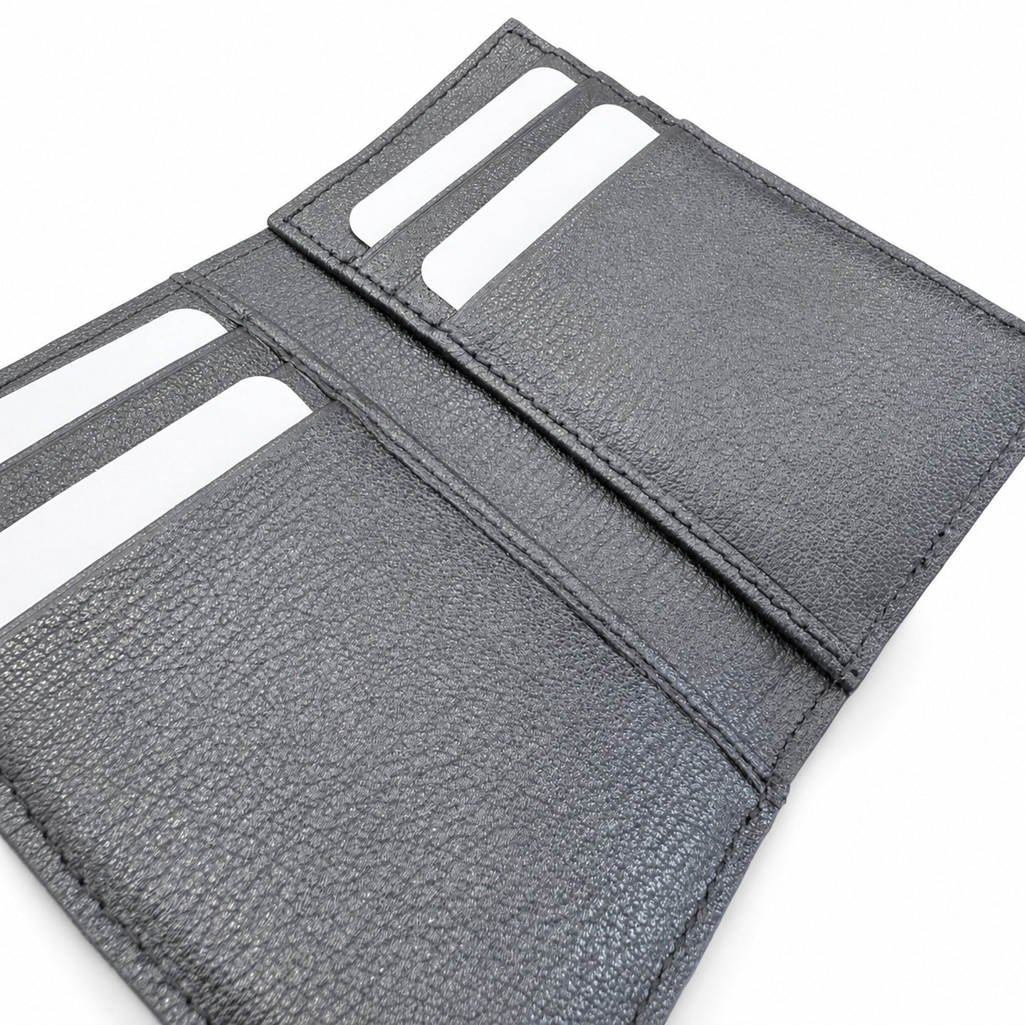 Gucci Canvas Leather Black Silver Card Holder