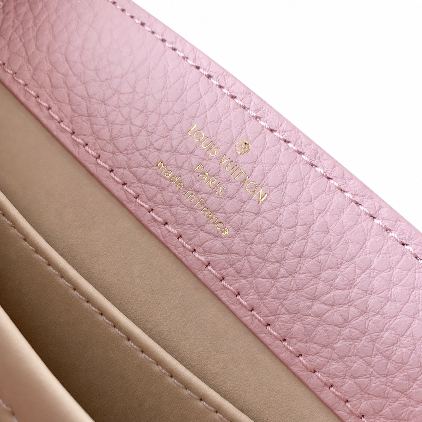 Louis Vuitton Capucines Mini Leather Pink Handbag