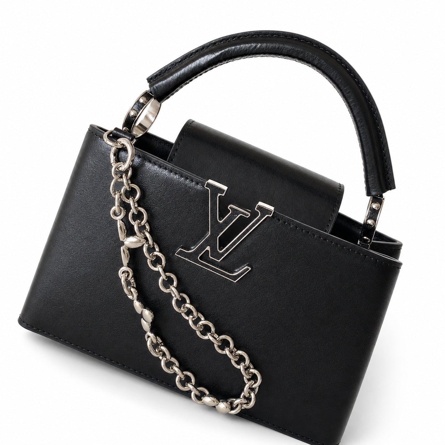 Louis Vuitton Leather Black Handbag