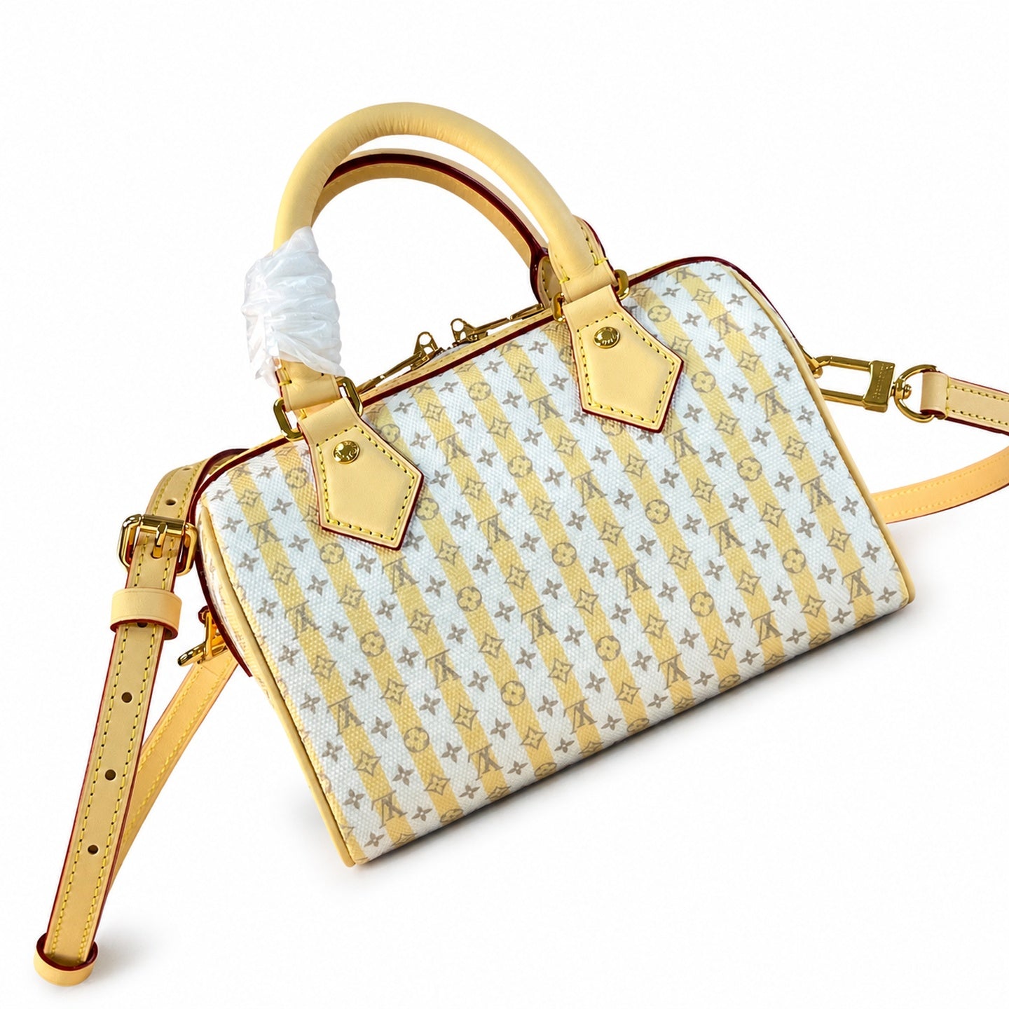 Louis Vuitton Speedy Bandouliere Mini Canvas Leather Handbag
