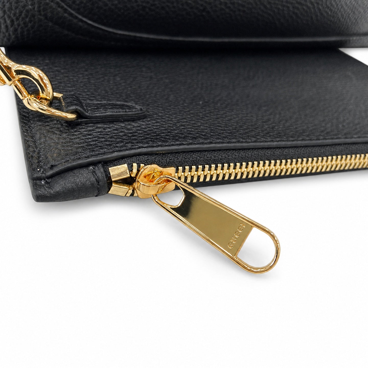 Gucci Horsebit Large Leather Black Brown Gold Bag