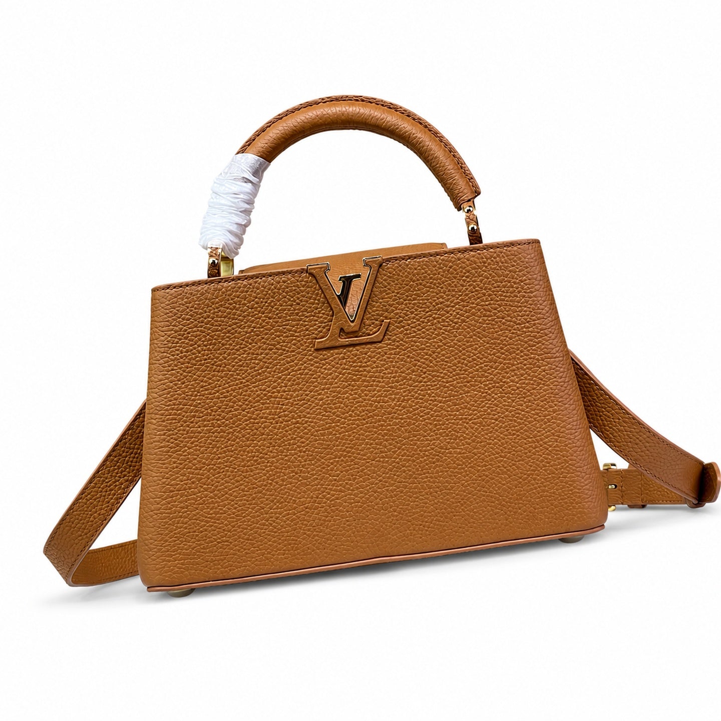 Louis Vuitton Capucines Leather Brown Handbag