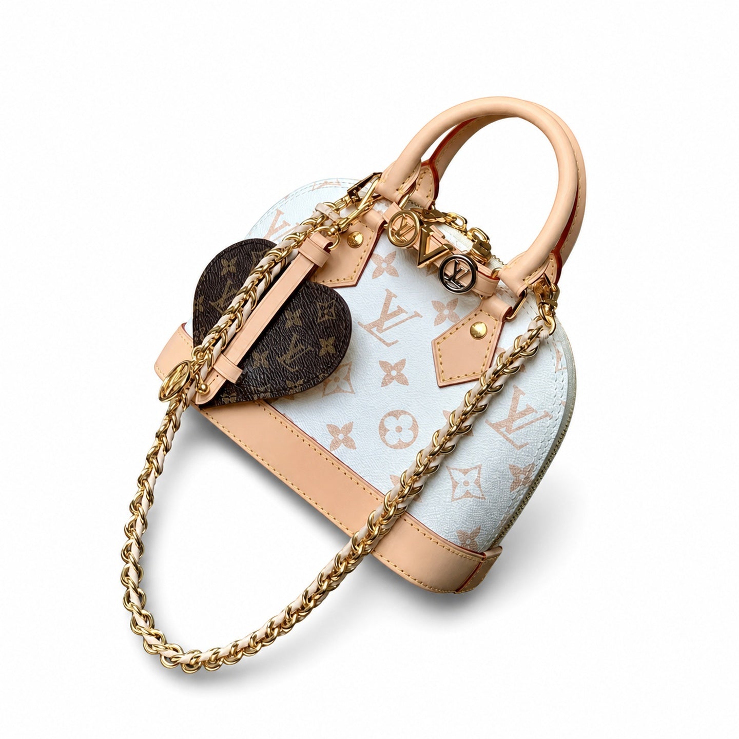 Louis Vuitton Alma Mini White Handbag
