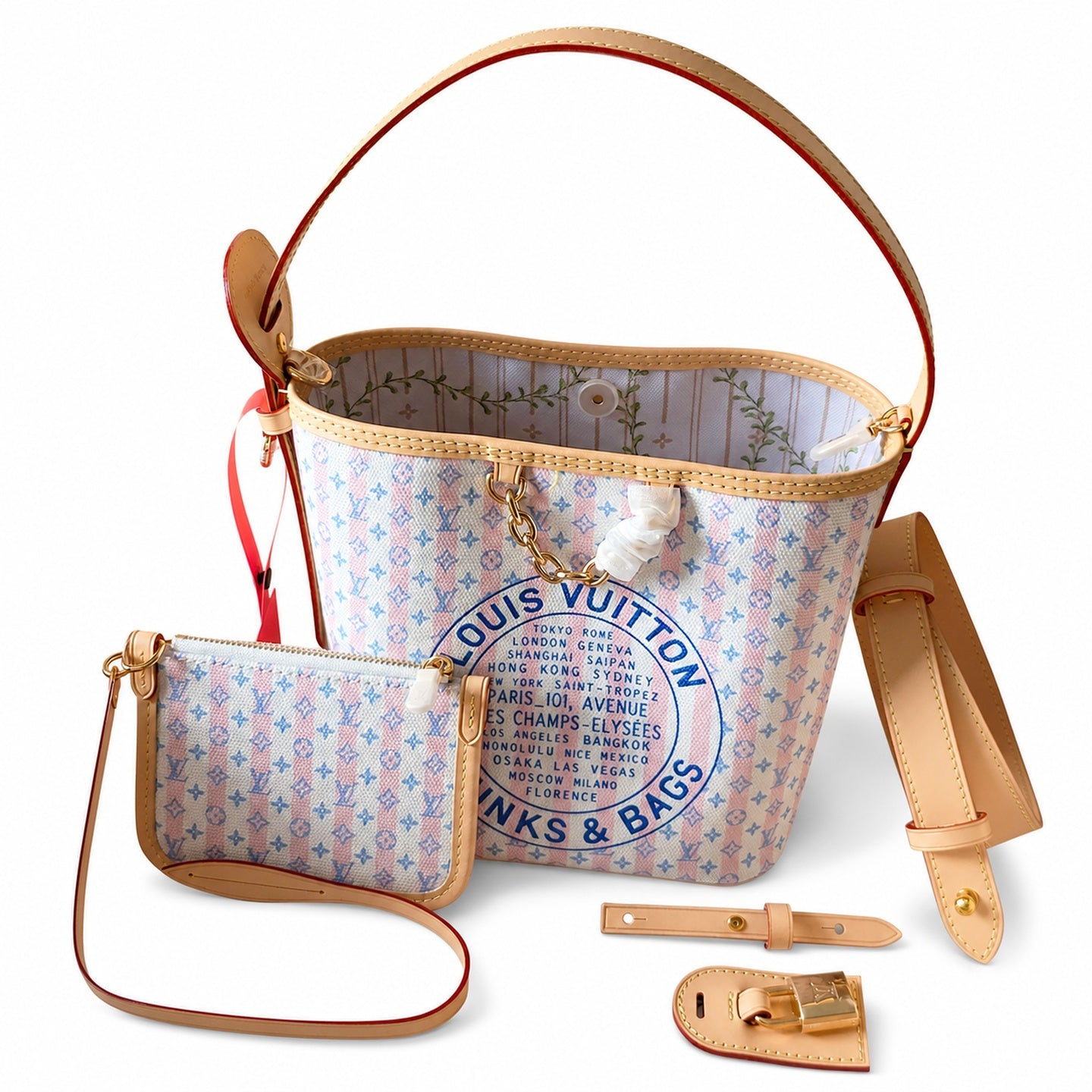 Louis Vuitton All In Mini Canvas Leather Handbag