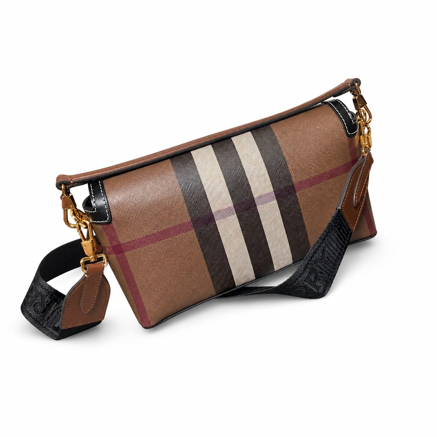 Burberry Leather Check Bag