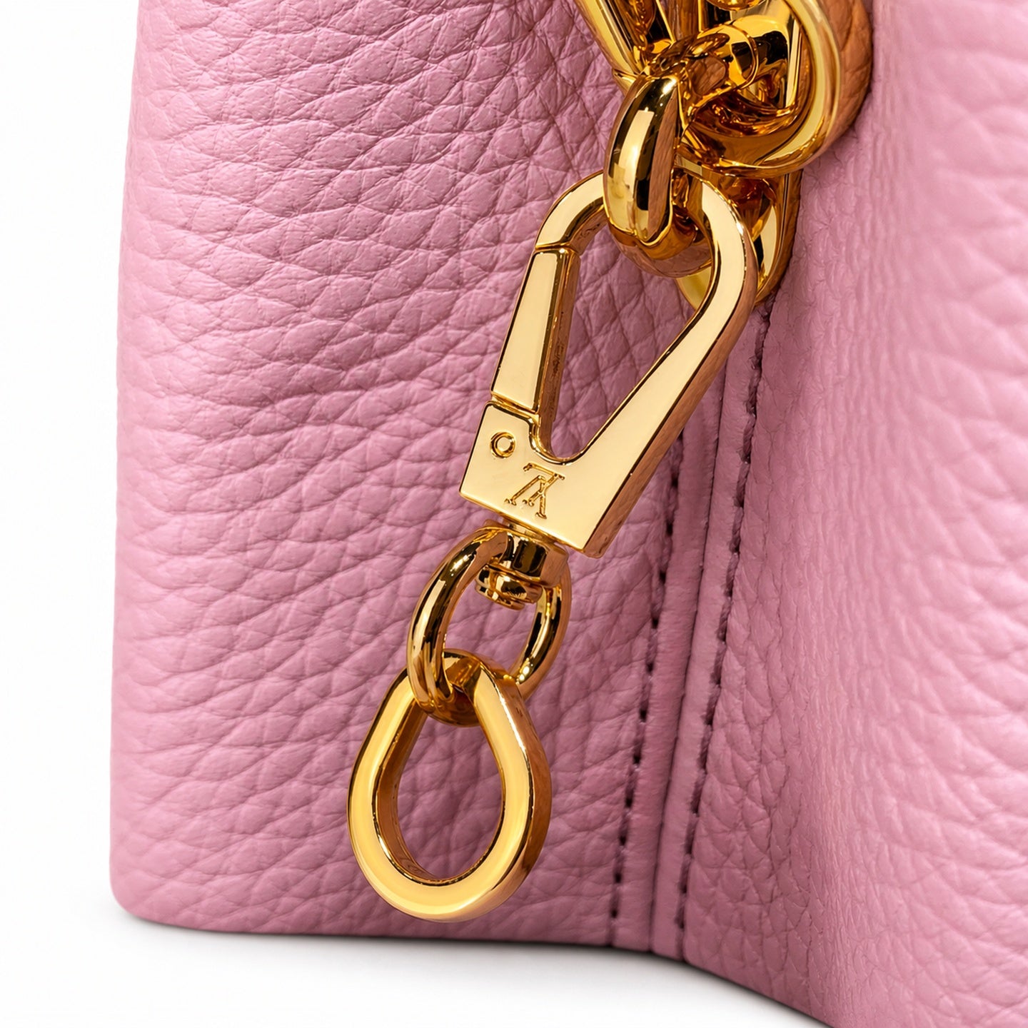 Louis Vuitton Capucines Mini Leather Purple Handbag
