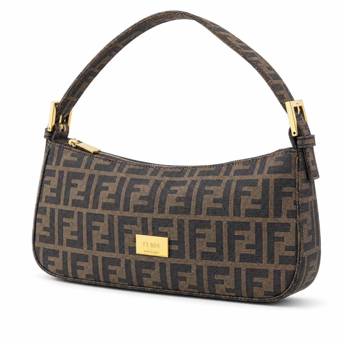 Fendi Baguette Small Embroidered Black Bag