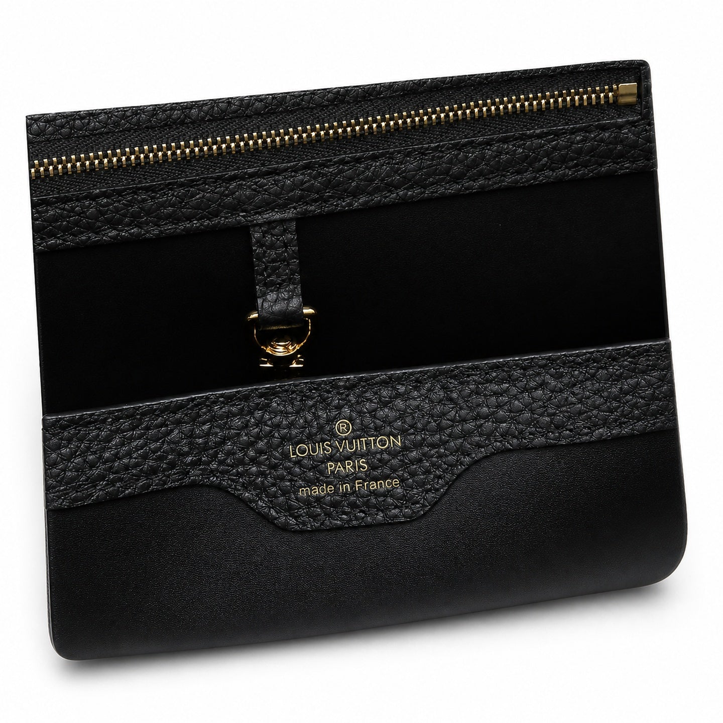 Louis Vuitton Capucines Leather Black Handbag