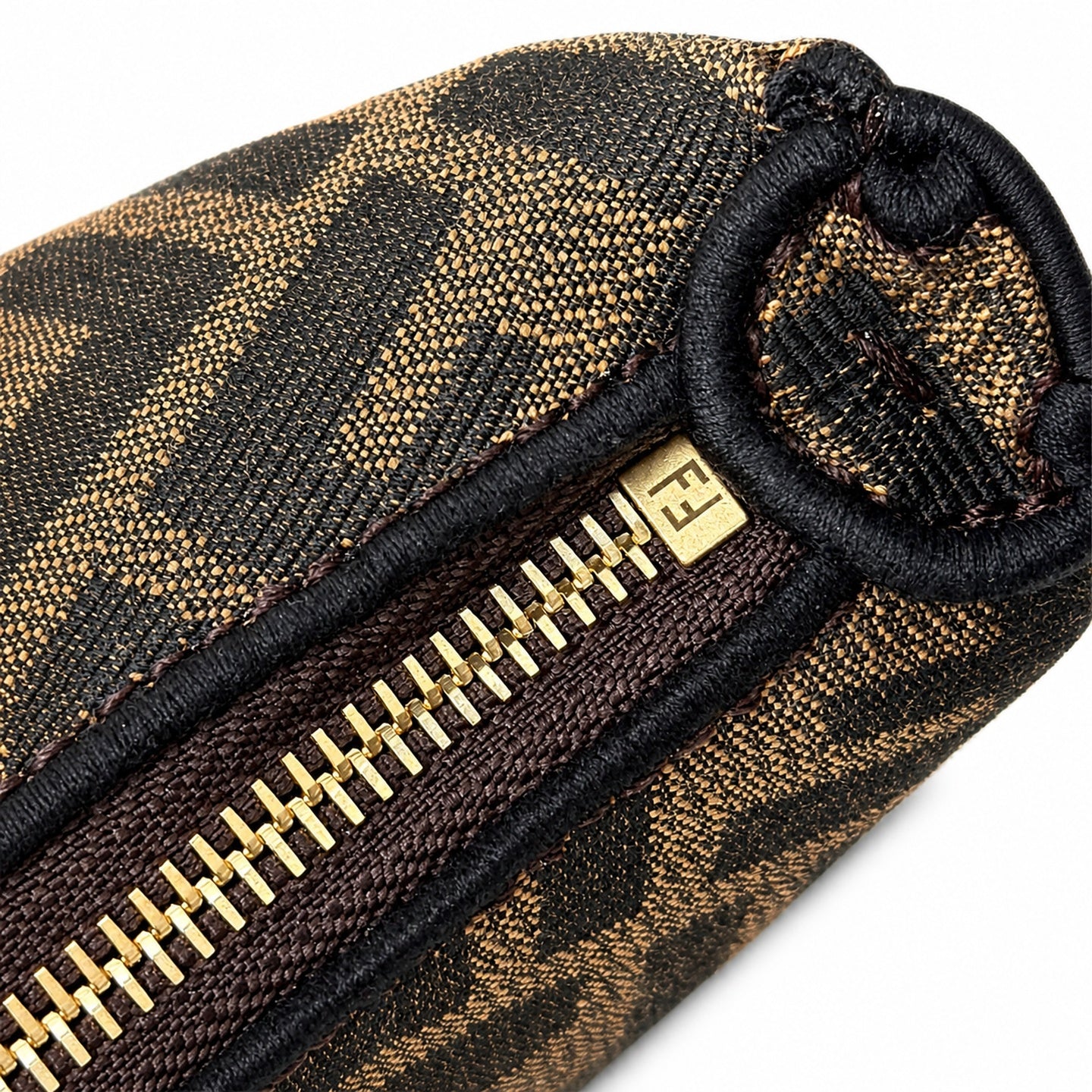 Fendi Fendigraphy Mini Leather Brown Shoulder Bag