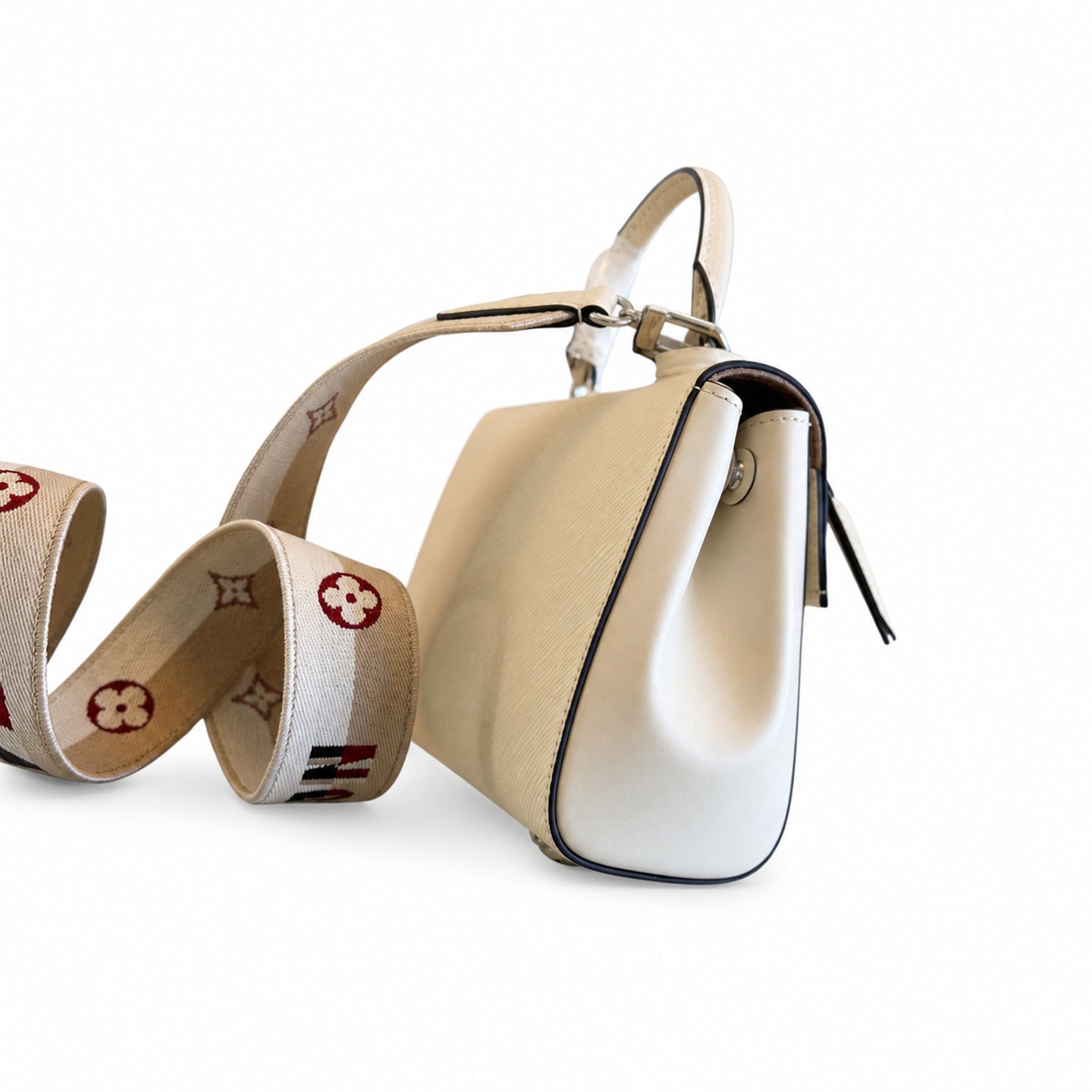 Louis Vuitton Mini Jacquard Leather White Handbag