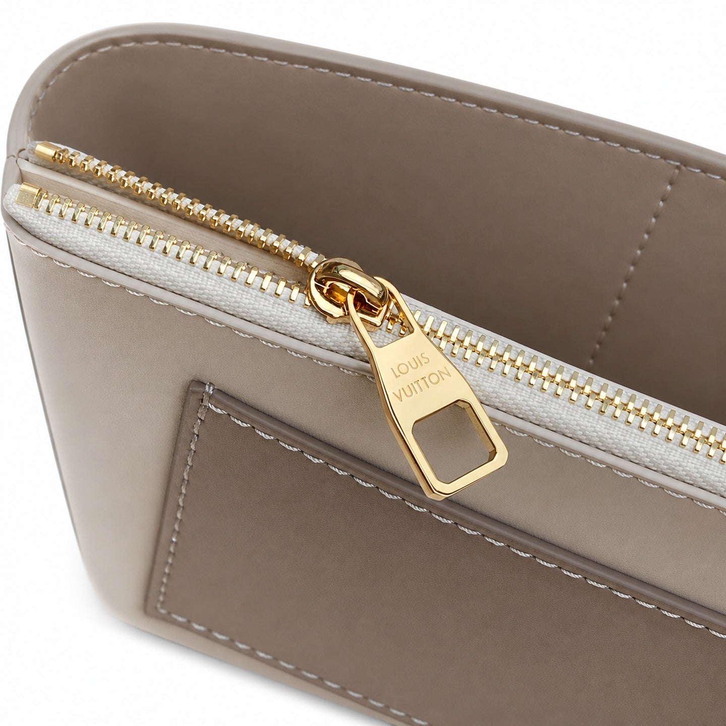Louis Vuitton Capucines Mini Leather Gray Handbag