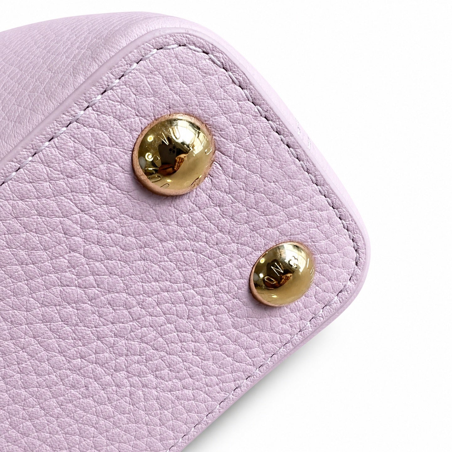 Louis Vuitton Capucines Small Knit Leather Pink Handbag