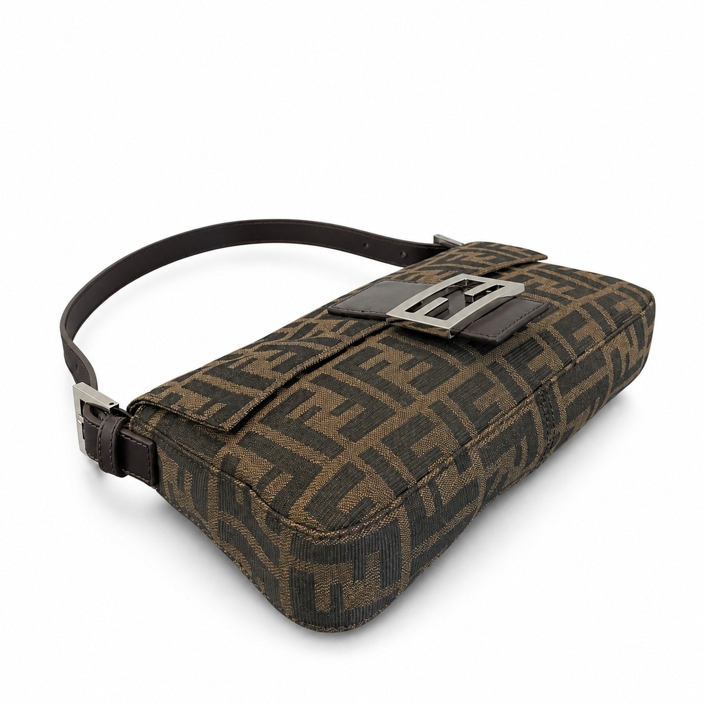 Fendi Baguette Small Silver Bag