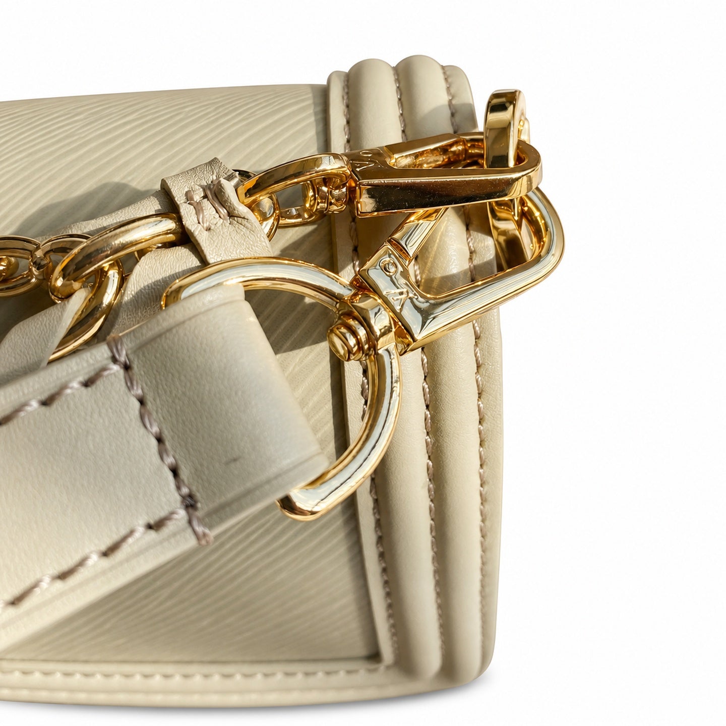 Louis Vuitton Dauphine Medium Leather Khaki Handbag