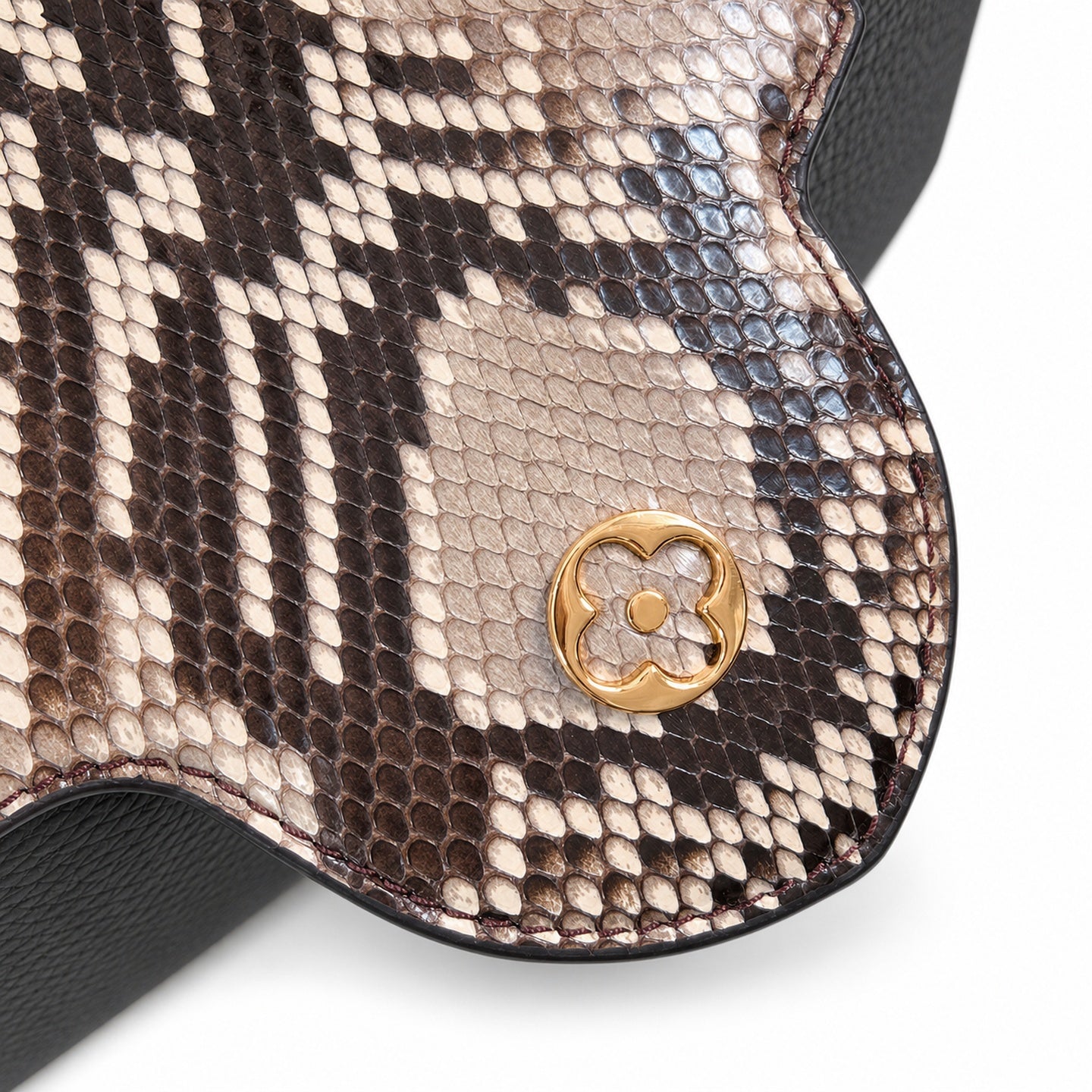 Louis Vuitton Capucines Small Snakeskin Leather Black Handbag