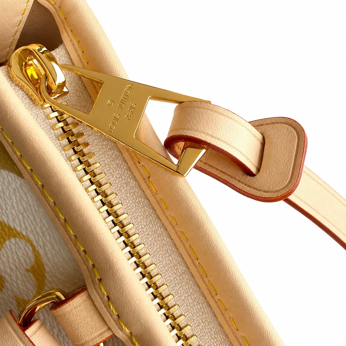 Louis Vuitton CarryAll Canvas Leather Handbag