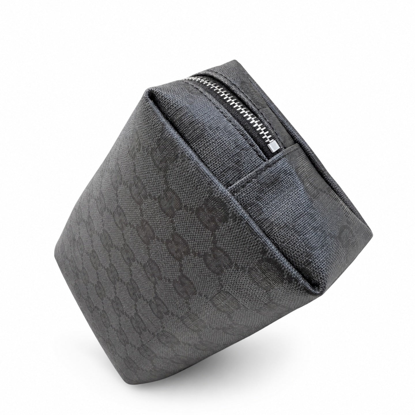 Gucci Small Canvas Leather Black Silver Bag