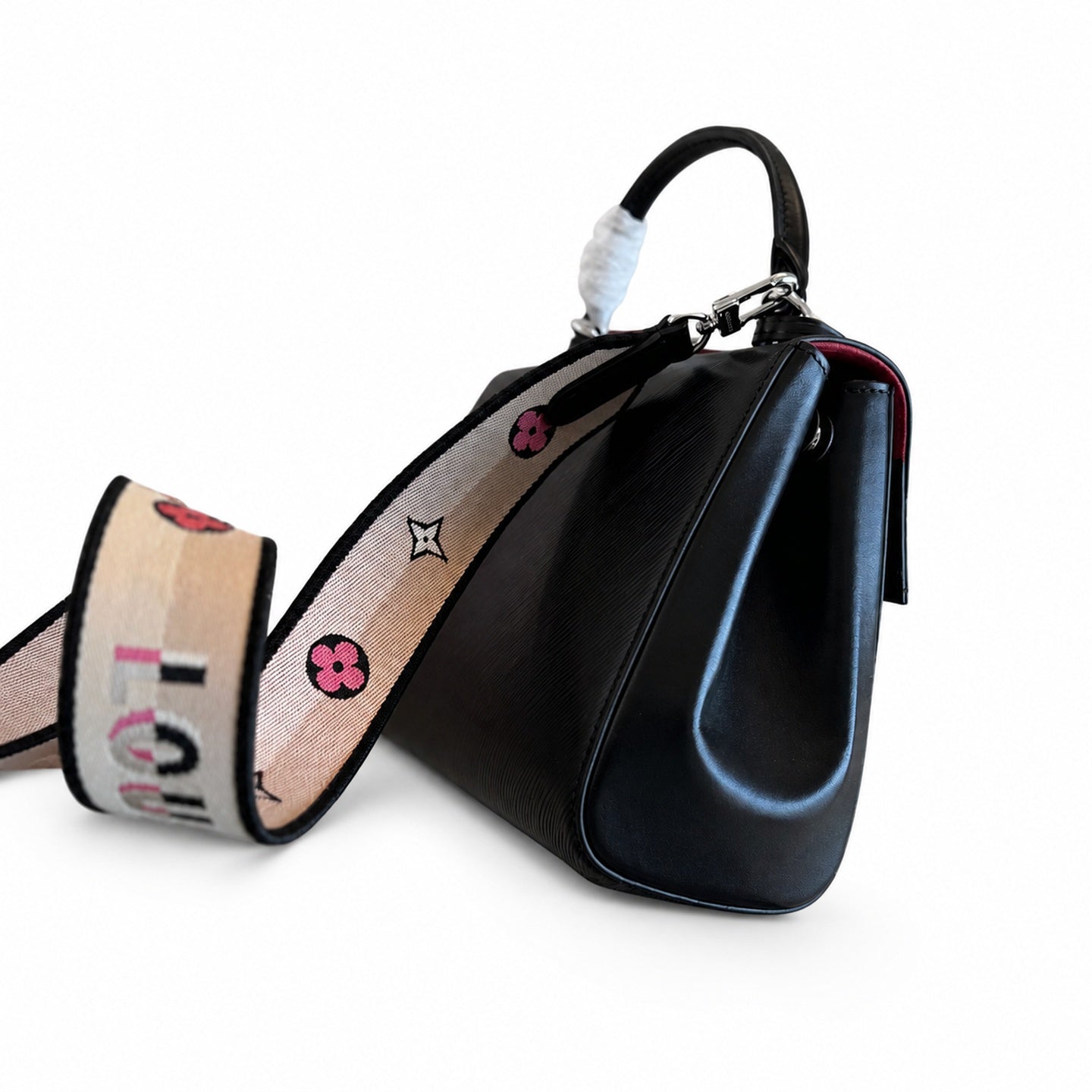 Louis Vuitton Reversible Jacquard Leather Black Handbag