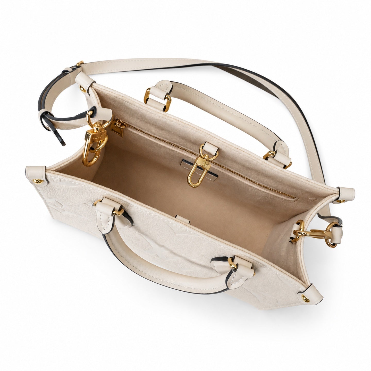 Louis Vuitton OnTheGo Mini Leather White Handbag
