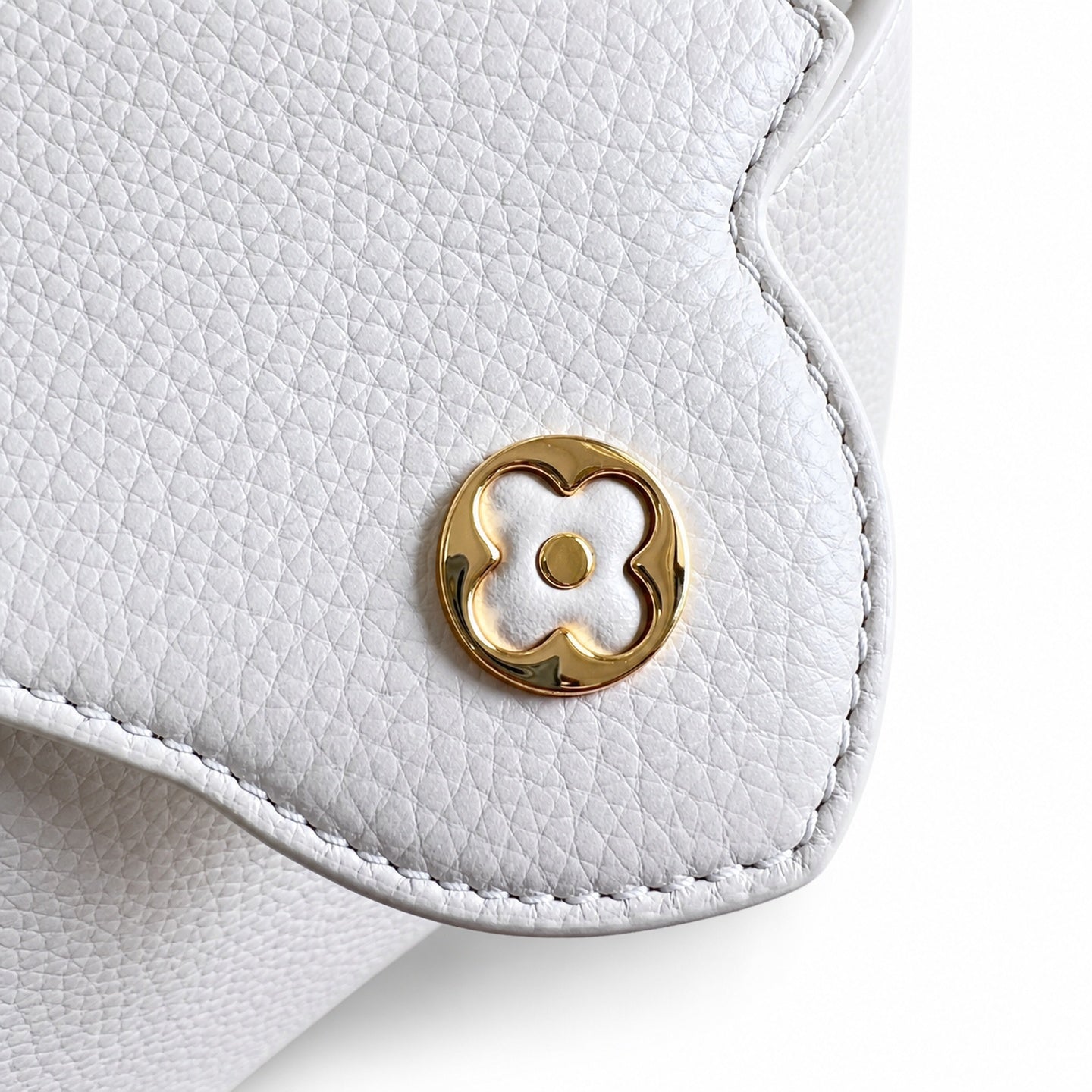 Louis Vuitton Capucines Mini Leather White Blue Handbag