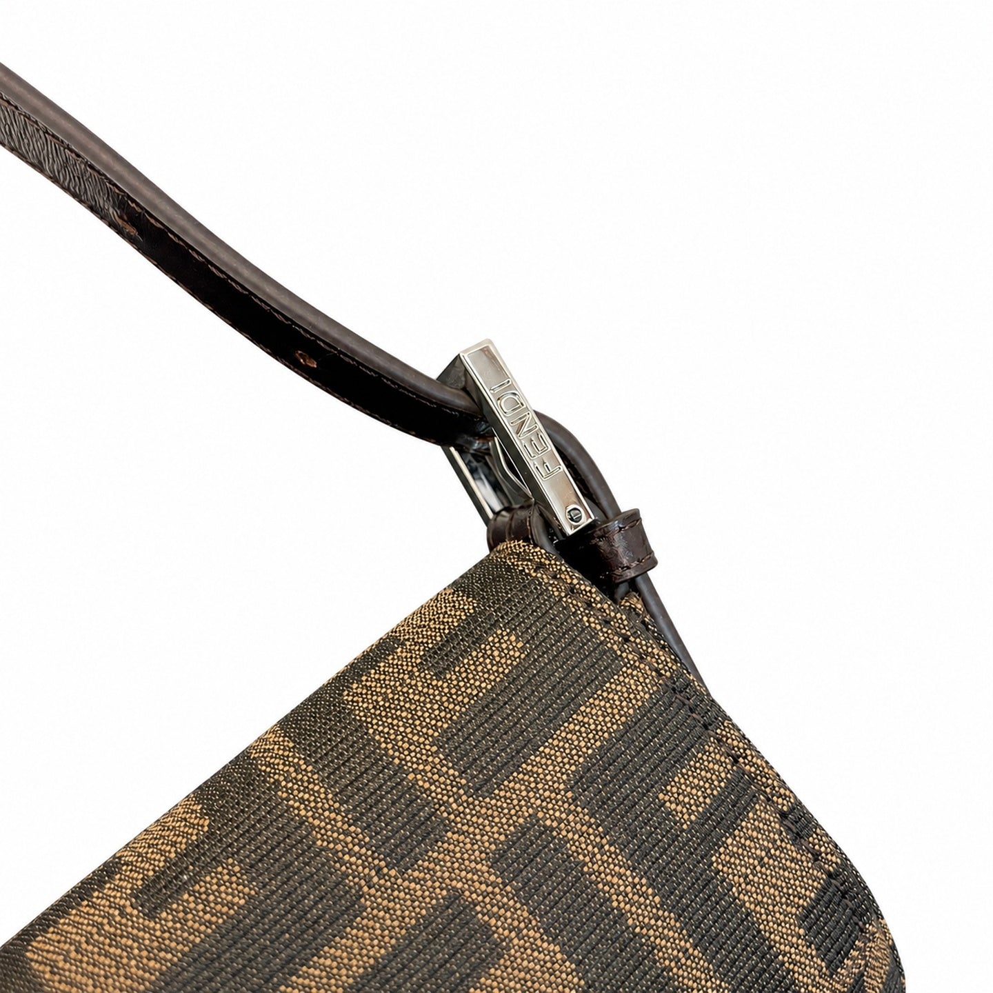 Fendi Baguette Small Silver Bag