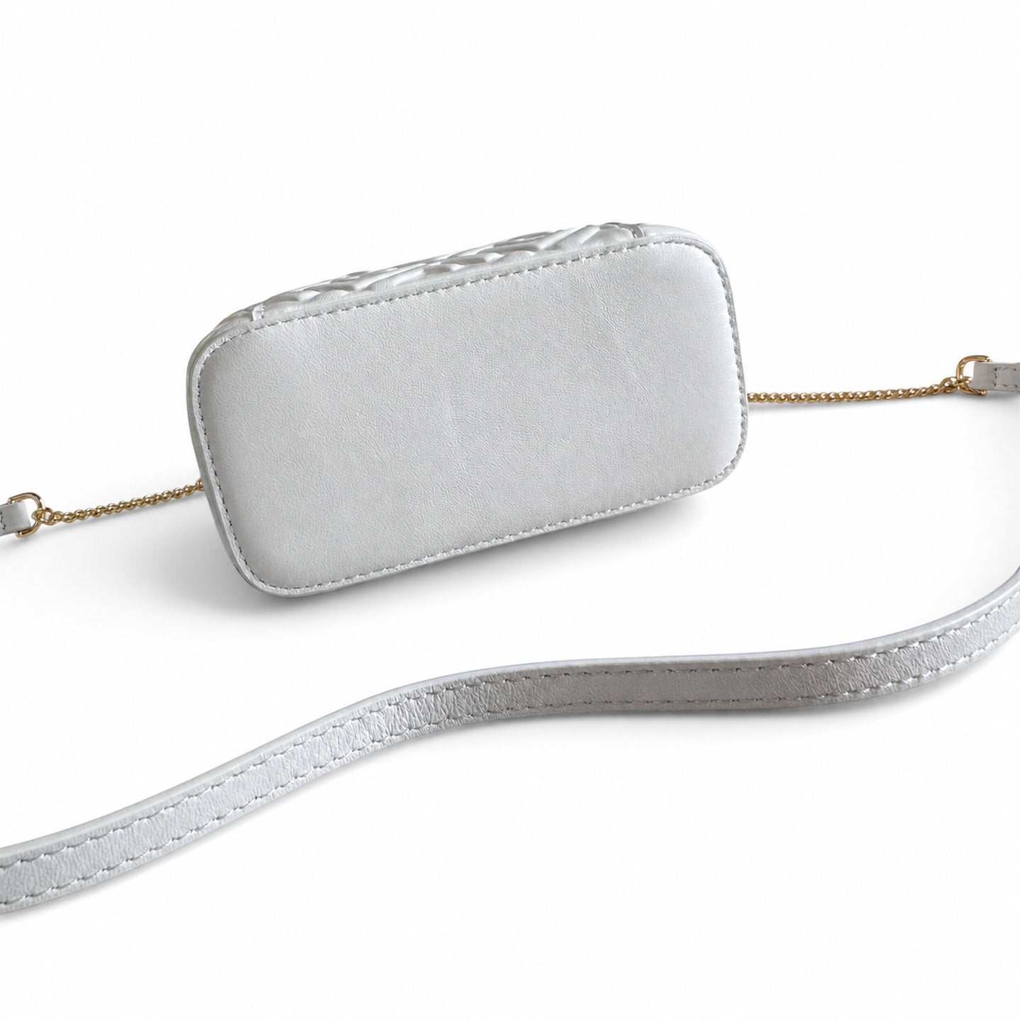 Fendi Mini Leather White Vanity Bag