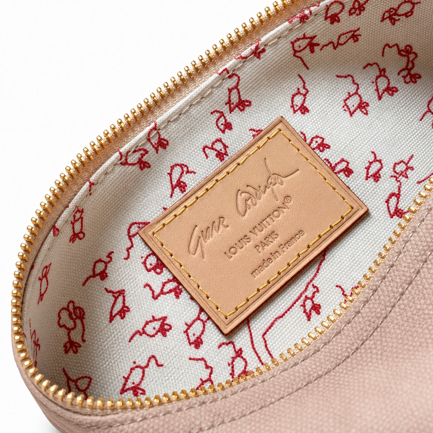 Louis Vuitton Speedy Grace Coddington Double Zip Canvas Leather Handbag