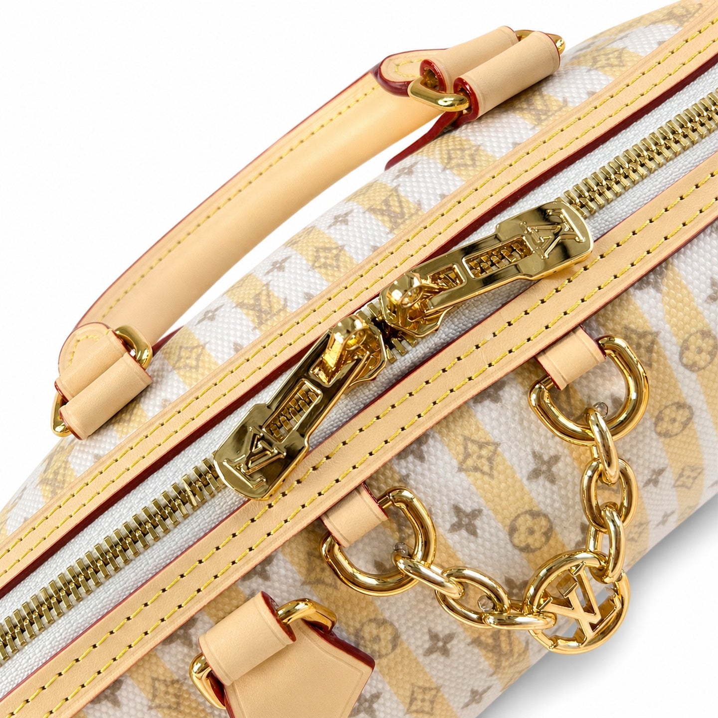 Louis Vuitton Speedy Bandouliere Mini Canvas Leather Handbag